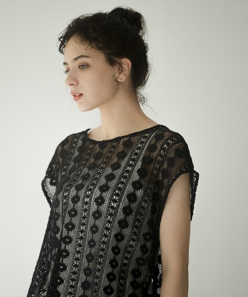 niko and...(ニコアンド)の「クロシェレースベスト(ベスト・レディース・ブラック/ブラウン/アイボリー・FREE)」の22枚目の写真