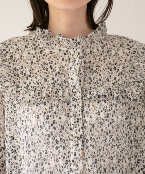 LOWRYS FARM（ローリーズファーム）の「ヴィンテージフラワーＢＬ　892999（シャツ/ブラウス・レディース・ホワイト/ブラック/グリーン・FREE）」の17枚目の写真