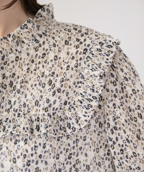 LOWRYS FARM（ローリーズファーム）の「ヴィンテージフラワーＢＬ　892999（シャツ/ブラウス・レディース・ホワイト/ブラック/グリーン・FREE）」の13枚目の写真