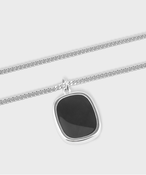 NONENON(ノンノン)の「【NONENON】OVAL+RECTANGLE NEC / ノンノン オーバル レクタングル ネックレス(ネックレス・メンズ・シルバー・SMALL/MEDIUM/LARGE)」の2枚目の写真