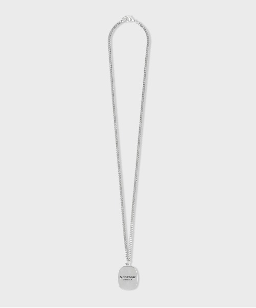 NONENON(ノンノン)の「【NONENON】OVAL+RECTANGLE NEC / ノンノン オーバル レクタングル ネックレス(ネックレス・メンズ・シルバー・SMALL/MEDIUM/LARGE)」の4枚目の写真