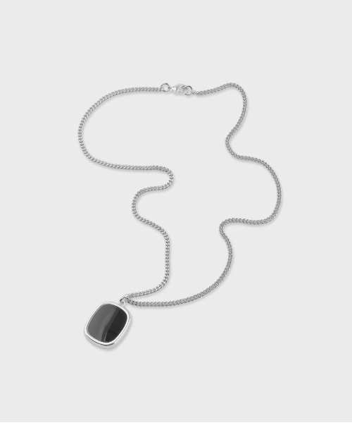 NONENON(ノンノン)の「【NONENON】OVAL+RECTANGLE NEC / ノンノン オーバル レクタングル ネックレス(ネックレス・メンズ・シルバー・SMALL/MEDIUM/LARGE)」の3枚目の写真