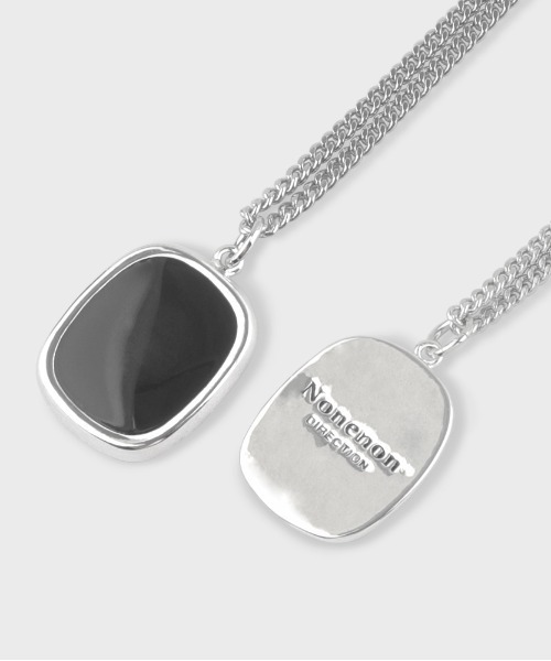 NONENON(ノンノン)の「【NONENON】OVAL+RECTANGLE NEC / ノンノン オーバル レクタングル ネックレス(ネックレス・メンズ・シルバー・SMALL/MEDIUM/LARGE)」の8枚目の写真