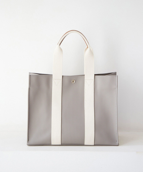 Breath TOPKAPI（ブレストプカピ）の「オリジナルPVC A4 トートバッグ RHOMBUS ランバス（トートバッグ・レディース・グレー/クリーム/ホワイト/ベージュ・FREE）」の12枚目の写真