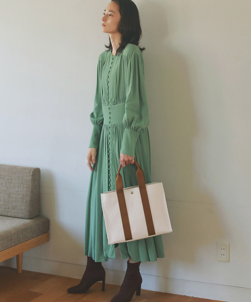 Breath TOPKAPI（ブレストプカピ）の「オリジナルPVC A4 トートバッグ RHOMBUS ランバス（トートバッグ・レディース・グレー/クリーム/ホワイト/ベージュ・FREE）」の21枚目の写真