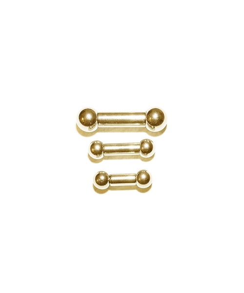 MORPH(モルフ)の「MORPH モルフ バーベルボディーピアス 6ゲージ 8mm~16mm(ピアス(片耳用)・メンズ・ゴールド・12/14/8/10/16)」の5枚目の写真