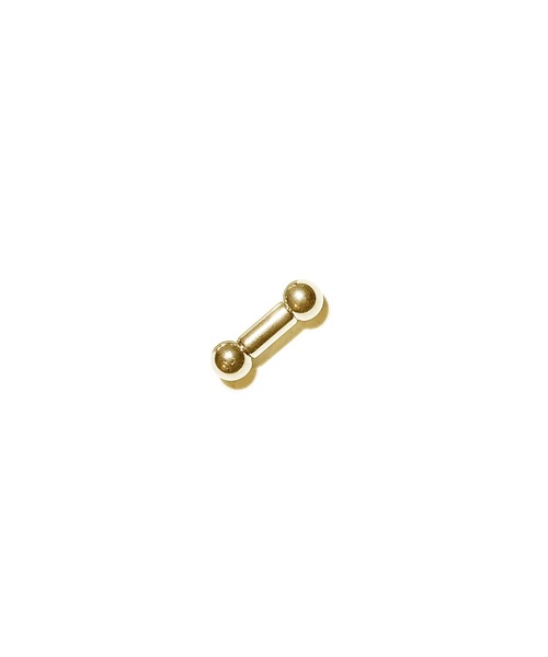 MORPH(モルフ)の「MORPH モルフ バーベルボディーピアス 6ゲージ 8mm~16mm(ピアス(片耳用)・メンズ・ゴールド・12/14/8/10/16)」の2枚目の写真