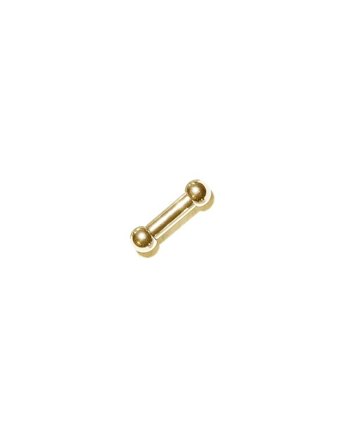 MORPH(モルフ)の「MORPH モルフ バーベルボディーピアス 6ゲージ 8mm~16mm(ピアス(片耳用)・メンズ・ゴールド・12/14/8/10/16)」の4枚目の写真