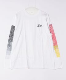 ENER（イーエヌイーアール）の「division effect long sleeve tee BANDANA""（Tシャツ/カットソー）」