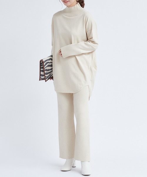 DouDou（ドゥドゥ）の「【新色追加】セットアップニットパンツ（その他パンツ・レディース・オフホワイト/チャコールグレー/グリーン/グレイッシュベージュ/ベージュ・FREE）」の7枚目の写真