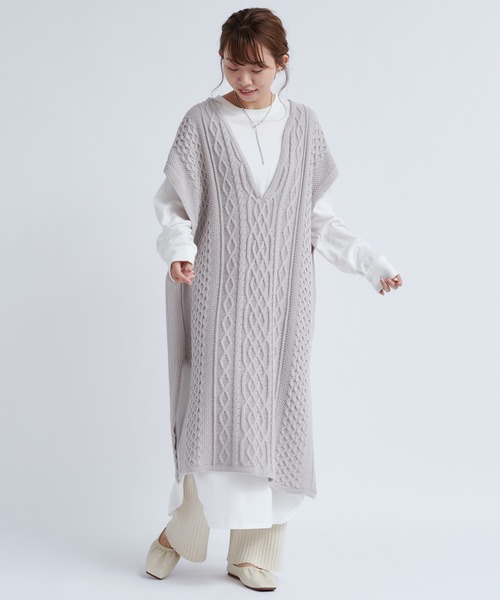 DouDou（ドゥドゥ）の「【新色追加】セットアップニットパンツ（その他パンツ・レディース・オフホワイト/チャコールグレー/グリーン/グレイッシュベージュ/ベージュ・FREE）」の16枚目の写真