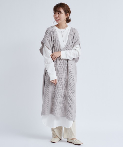 DouDou（ドゥドゥ）の「【新色追加】セットアップニットパンツ（その他パンツ・レディース・オフホワイト/チャコールグレー/グリーン/グレイッシュベージュ/ベージュ・FREE）」の17枚目の写真