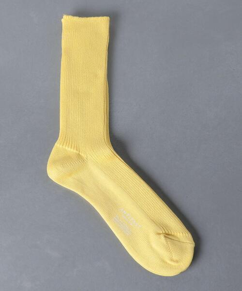 ANTIPAST(アンティパスト)の「<ANTIPAST (アンティパスト) > コットン リブ ソックス(ソックス/靴下・メンズ・ライトブルー/ホワイト/ピンク/ライム/グレー/イエロー・FREE)」の5枚目の写真
