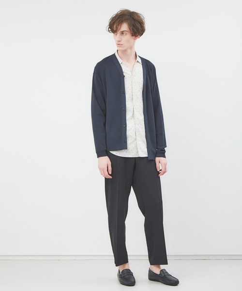 ABAHOUSE（アバハウス）の「スリムストレート ツイルパンツ（その他パンツ・メンズ・ブラック/ブラウン/グレイッシュベージュ・44/46/48/50）」の4枚目の写真