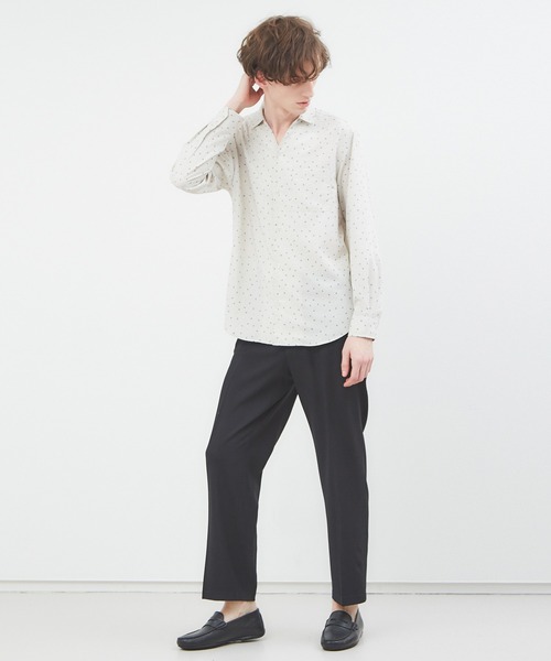 ABAHOUSE（アバハウス）の「スリムストレート ツイルパンツ（その他パンツ・メンズ・ブラック/ブラウン/グレイッシュベージュ・44/46/48/50）」の10枚目の写真