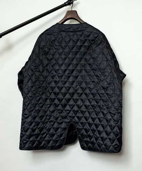 HALB（ハルプ）の「【HALB】ビッグシルエット レイヤードモッズコート / 2WAY（モッズコート・メンズ・ブラック/カーキ・MEDIUM/LARGE）」の7枚目の写真
