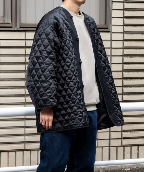 HALB（ハルプ）の「【HALB】ビッグシルエット レイヤードモッズコート / 2WAY（モッズコート・メンズ・ブラック/カーキ・MEDIUM/LARGE）」の14枚目の写真