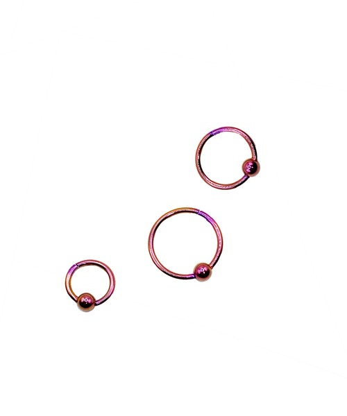 MORPH（モルフ）の「MORPH モルフ CBR クリッカー ボディーピアス 18ゲージ 6mm~10mm（ピアス（片耳用）・レディース・ピンク・6/8/10）」の3枚目の写真