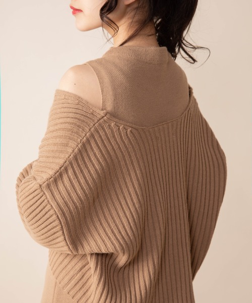 Mysa&Liina（ミーサリーナ）の「セットアップニットワンピース（ワンピース・レディース・ベージュ/オフホワイト/ラベンダー/キャメル・M）」の16枚目の写真