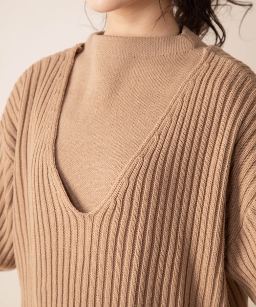 Mysa&Liina（ミーサリーナ）の「セットアップニットワンピース（ワンピース・レディース・ベージュ/オフホワイト/ラベンダー/キャメル・M）」の17枚目の写真