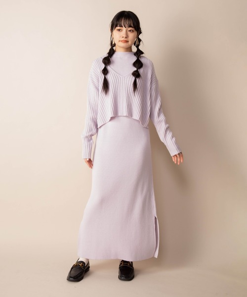 Mysa&Liina（ミーサリーナ）の「セットアップニットワンピース（ワンピース・レディース・ベージュ/オフホワイト/ラベンダー/キャメル・M）」の20枚目の写真