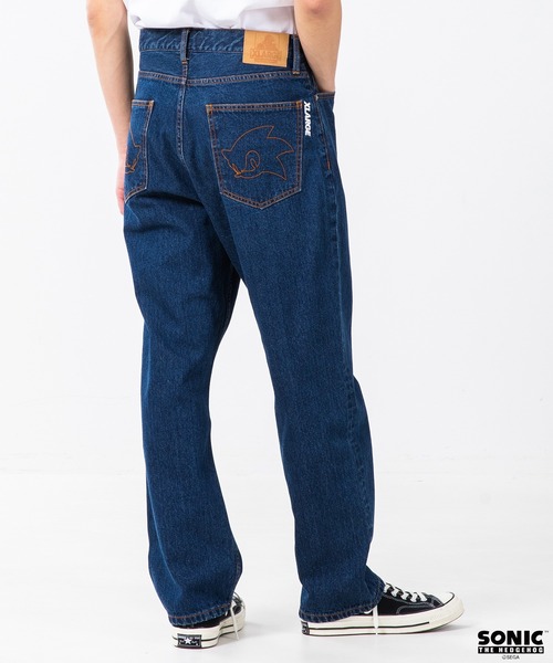 M206　32インチ　エクストララージ　ソニック　コラボ　デニムパンツ XLARGE（エクストララージ）の「【XLARGE×SONIC THE HEDGEHOG