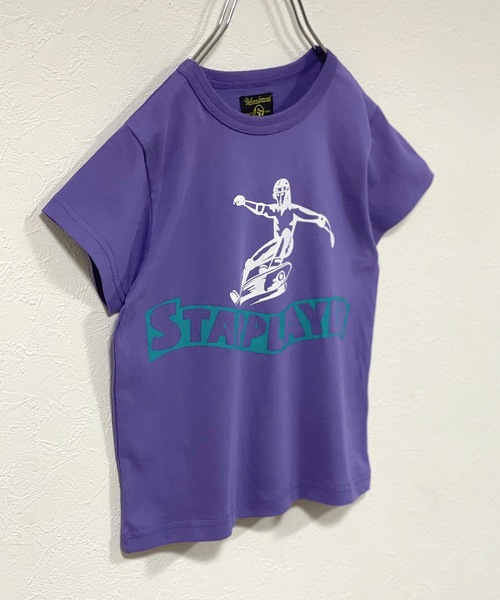 Life Support Products（ライフサポートプロダクツ）の「空紡糸プリントTシャツ（80～150cm）（Tシャツ/カットソー・キッズ・ホワイト/パープル/オフホワイト/イエロー/チャコール・90/100/110/120/80/130/95/140/150）」の4枚目の写真