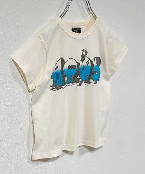 Life Support Products（ライフサポートプロダクツ）の「空紡糸プリントTシャツ（80～150cm）（Tシャツ/カットソー・キッズ・ホワイト/パープル/オフホワイト/イエロー/チャコール・90/100/110/120/80/130/95/140/150）」の2枚目の写真