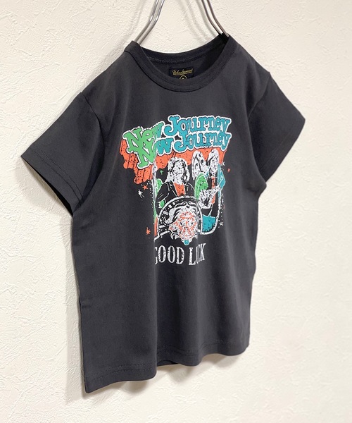 Life Support Products（ライフサポートプロダクツ）の「空紡糸プリントTシャツ（80～150cm）（Tシャツ/カットソー・キッズ・ホワイト/パープル/オフホワイト/イエロー/チャコール・90/100/110/120/80/130/95/140/150）」の3枚目の写真