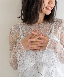 Mysa&Liina | インナー付きシアーレースブラウス(シャツ/ブラウス)