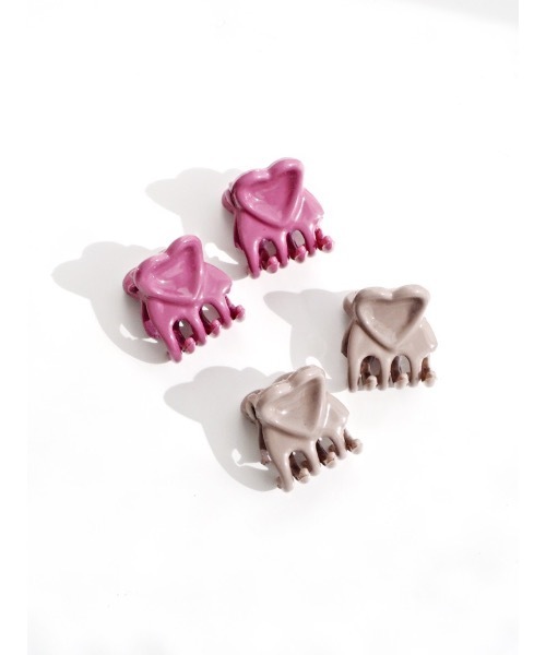 JUMELLE（ジュメロ）の「カラーミニクリップ（バレッタ/ヘアクリップ・レディース・ベージュ/ピンク・FREE）」の5枚目の写真