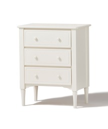 りんりんフランフランチェスト ホワイト 3段w60×h74×44 りんりんフランフランチェスト ホワイト 3段w60×h74×44