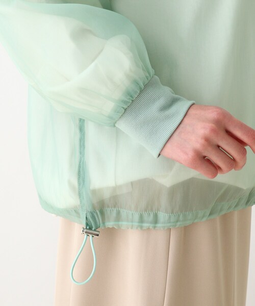 Cutie Blonde（キューティーブロンド）の「◆シアーリブブルゾン（ブルゾン・レディース・ブラック/ライトグリーン/ナチュラル・01/02/03）」の10枚目の写真