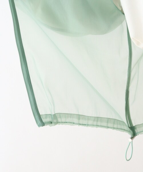 Cutie Blonde（キューティーブロンド）の「◆シアーリブブルゾン（ブルゾン・レディース・ブラック/ライトグリーン/ナチュラル・01/02/03）」の7枚目の写真