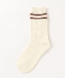 Samansa Mos2 | ライン入りワッフルソックス(ソックス/靴下)