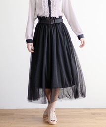 White Collection | 【2021SS新作】チュール重ねボリュームスカート(スカート)