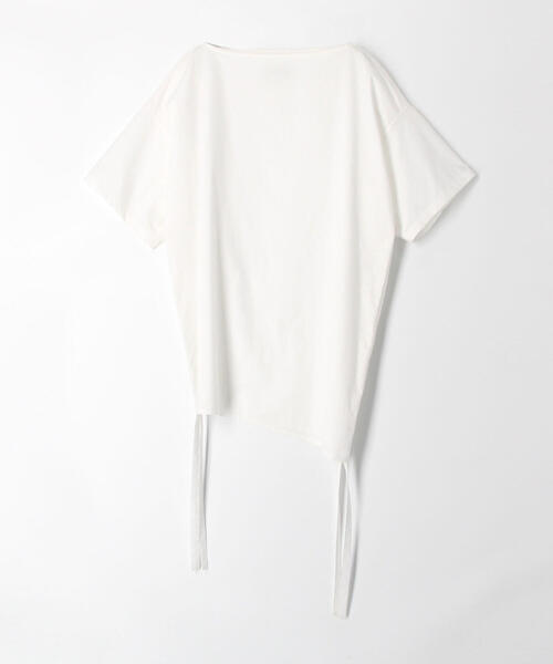 EDITION（エディション）の「【WEB限定】ORGANIC TYPEWRITER サイドギャザープルオーバー（シャツ/ブラウス・レディース・ホワイト/ブラック・FREE）」の4枚目の写真