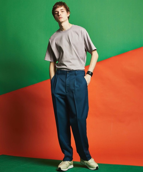 MAISON SPECIAL（メゾンスペシャル）の「【ZOZOTOWN限定】《ユニセックスアイテム》マーセライズスムースTシャツ【MAISON SPECIAL/メゾンスペシャル】（Tシャツ/カットソー・メンズ・オフホワイト/ライトグリーン/パープル・0/1/2）」の9枚目の写真