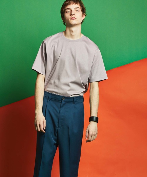 MAISON SPECIAL（メゾンスペシャル）の「【ZOZOTOWN限定】《ユニセックスアイテム》マーセライズスムースTシャツ【MAISON SPECIAL/メゾンスペシャル】（Tシャツ/カットソー・メンズ・オフホワイト/ライトグリーン/パープル・0/1/2）」の10枚目の写真