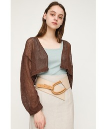 MESH YARN/CROP C/D メッシュ ヤーン カーディガン