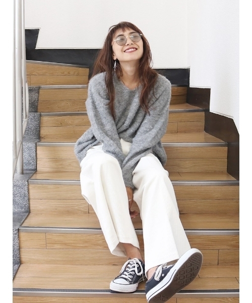 Ungrid（アングリッド）の「Vネックニット（ニット/セーター・レディース・ベージュ・FREE）」の14枚目の写真