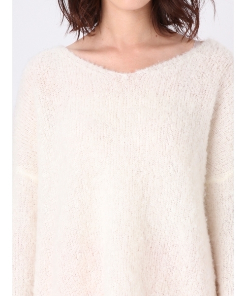 Ungrid（アングリッド）の「Vネックニット（ニット/セーター・レディース・ベージュ・FREE）」の18枚目の写真
