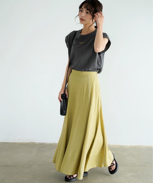 Chiaro（キアロ）の「楊柳マーメイドスカート（スカート・レディース・オリーブ/アイボリー/ベージュ・FREE）」の15枚目の写真