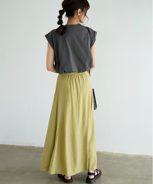 Chiaro（キアロ）の「楊柳マーメイドスカート（スカート・レディース・オリーブ/アイボリー/ベージュ・FREE）」の16枚目の写真