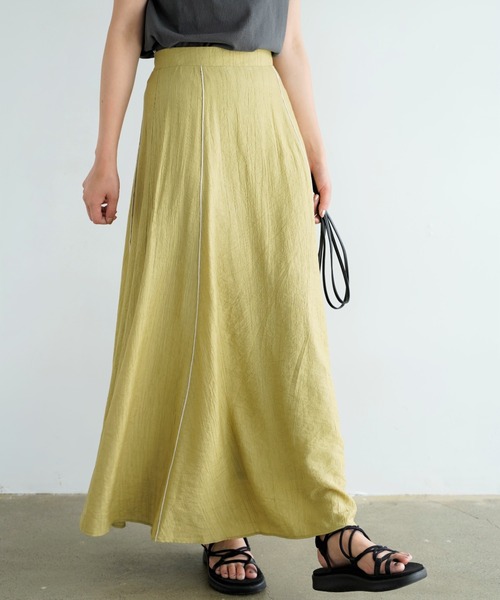 Chiaro（キアロ）の「楊柳マーメイドスカート（スカート・レディース・オリーブ/アイボリー/ベージュ・FREE）」の14枚目の写真