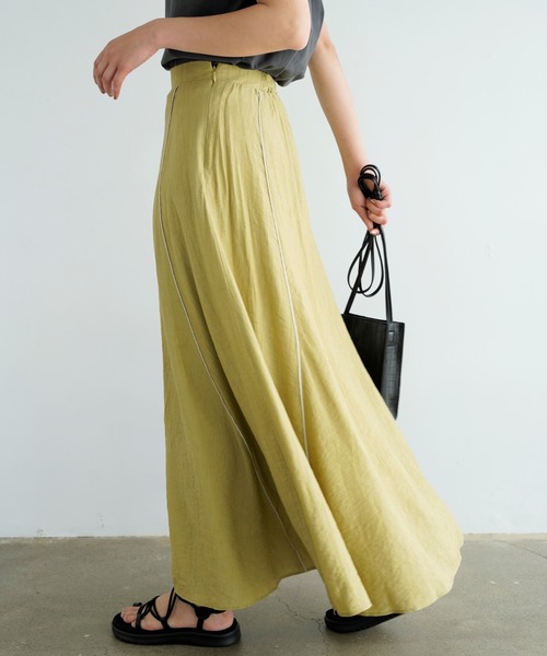 Chiaro（キアロ）の「楊柳マーメイドスカート（スカート・レディース・オリーブ/アイボリー/ベージュ・FREE）」の17枚目の写真