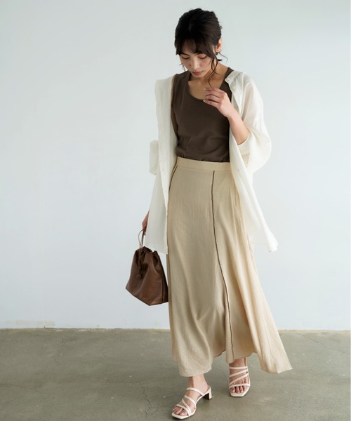 Chiaro（キアロ）の「楊柳マーメイドスカート（スカート・レディース・オリーブ/アイボリー/ベージュ・FREE）」の19枚目の写真