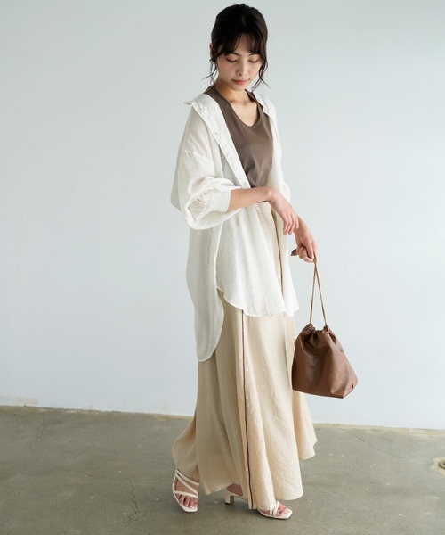 Chiaro（キアロ）の「楊柳マーメイドスカート（スカート・レディース・オリーブ/アイボリー/ベージュ・FREE）」の21枚目の写真