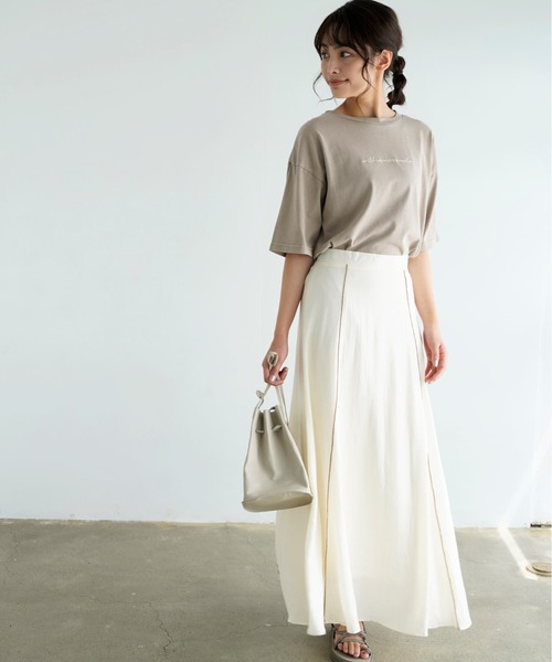 Chiaro（キアロ）の「楊柳マーメイドスカート（スカート・レディース・オリーブ/アイボリー/ベージュ・FREE）」の10枚目の写真