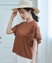 Momo！ おまとめ２点　美品　アナイ　フリル袖トップス　カットソー ANAYI（アナイ）の「モクロディシシュウソデフリル プルオーバー
